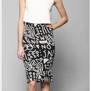 Lazy Oaf Jalapeño Midi Bodycon Skirt